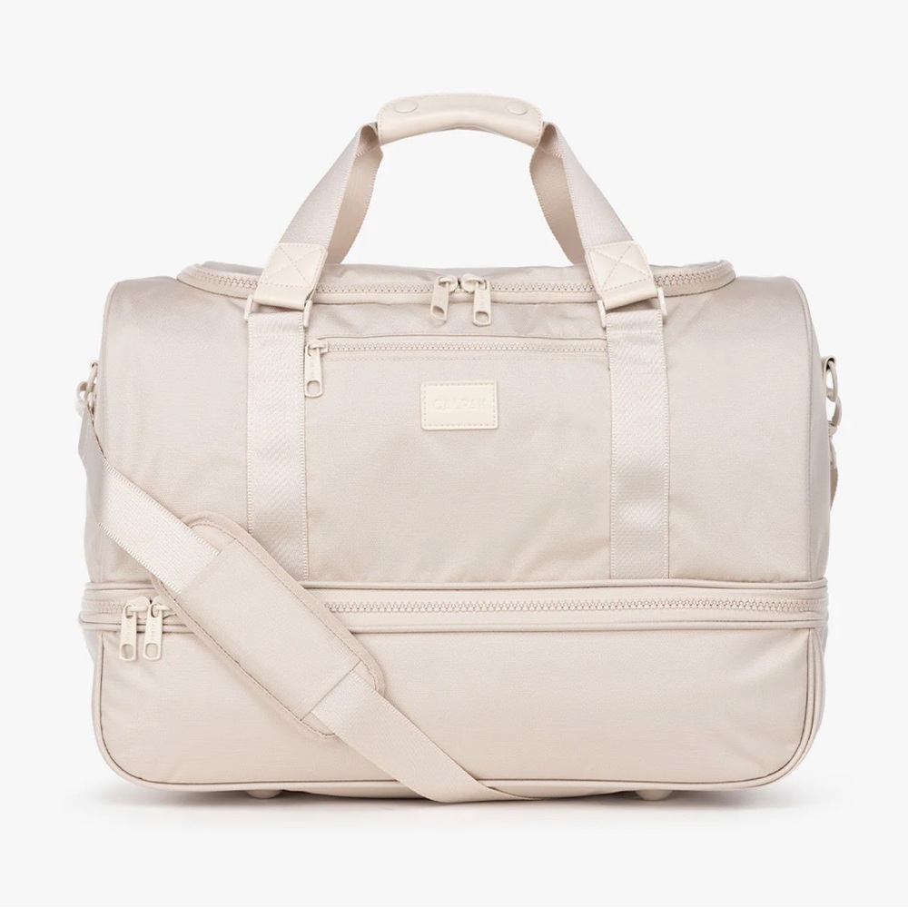 Calpak Cream Travel Bag